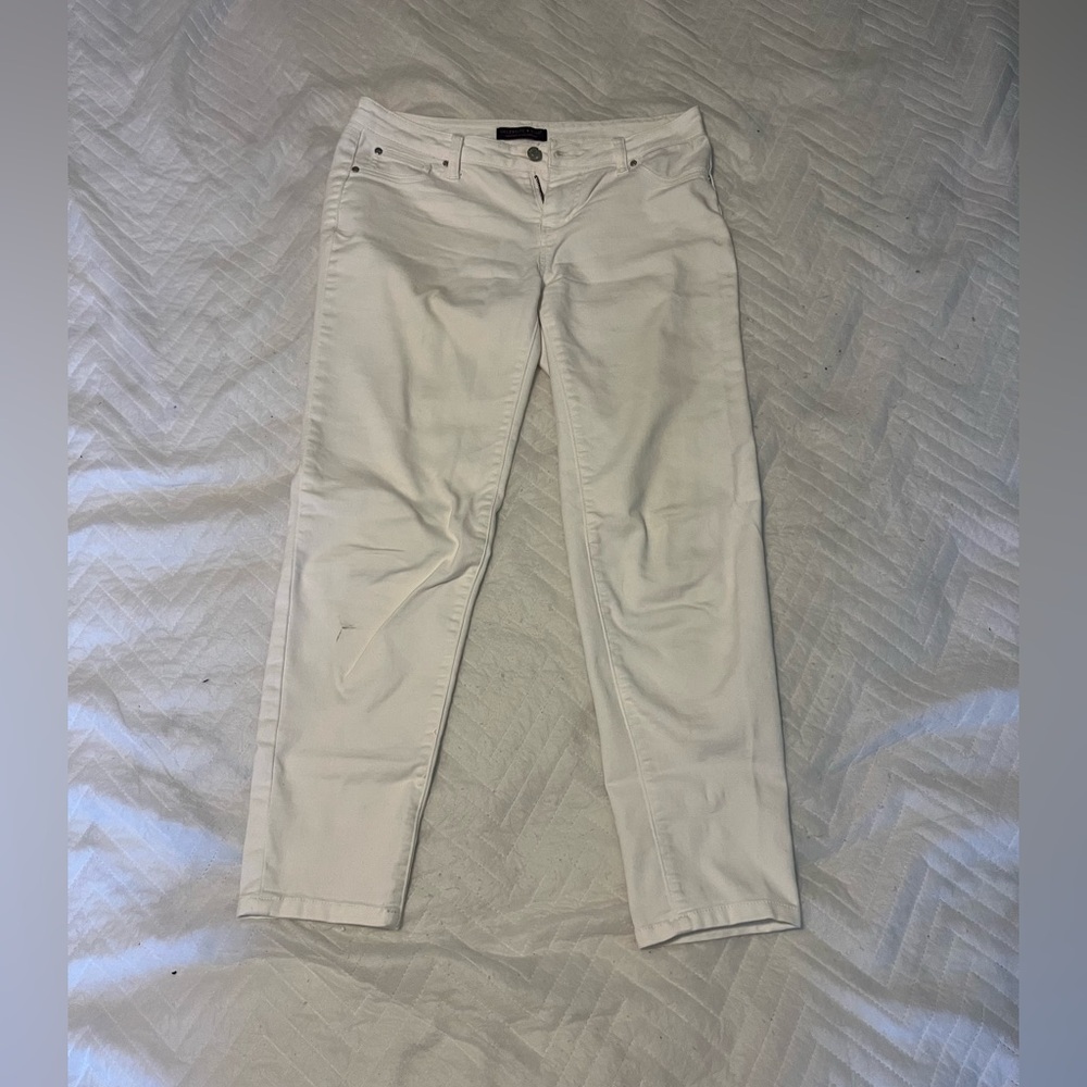 Celebrity Pink White Ankle Skinny Pants